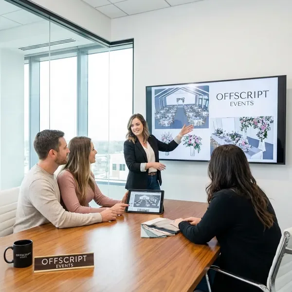ייעוץ מקצועי לתכנון אירועים - פגישת תכנון עם יועצים מומחים