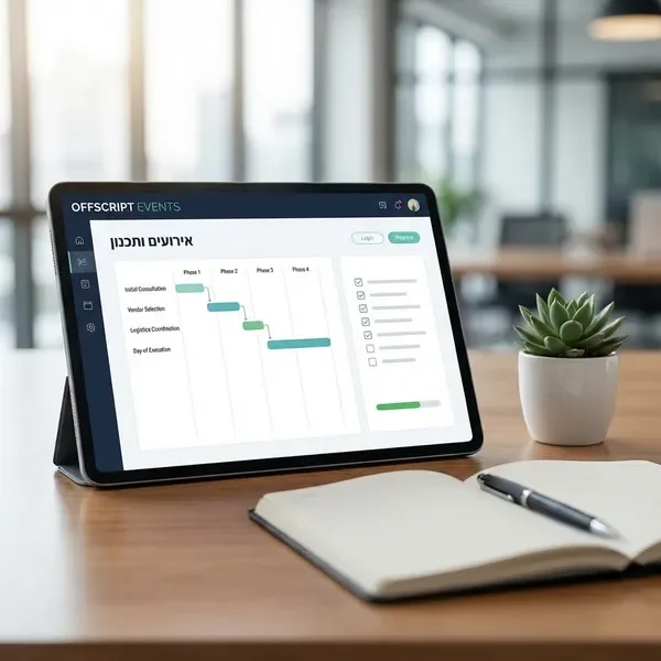 ניהול לוחות זמנים - מערכת תיאום ותזמון מתקדמת לאירועים