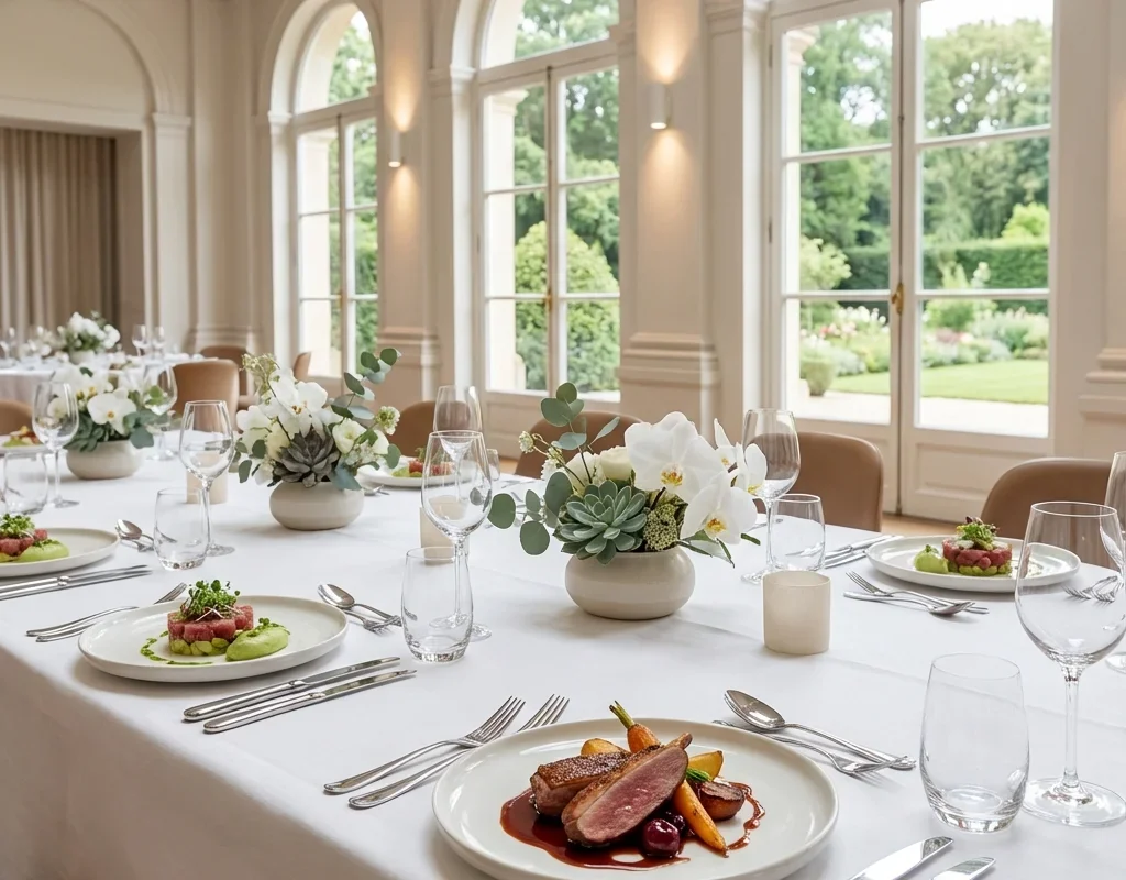 שולחן ערוך לאירוע יוקרתי